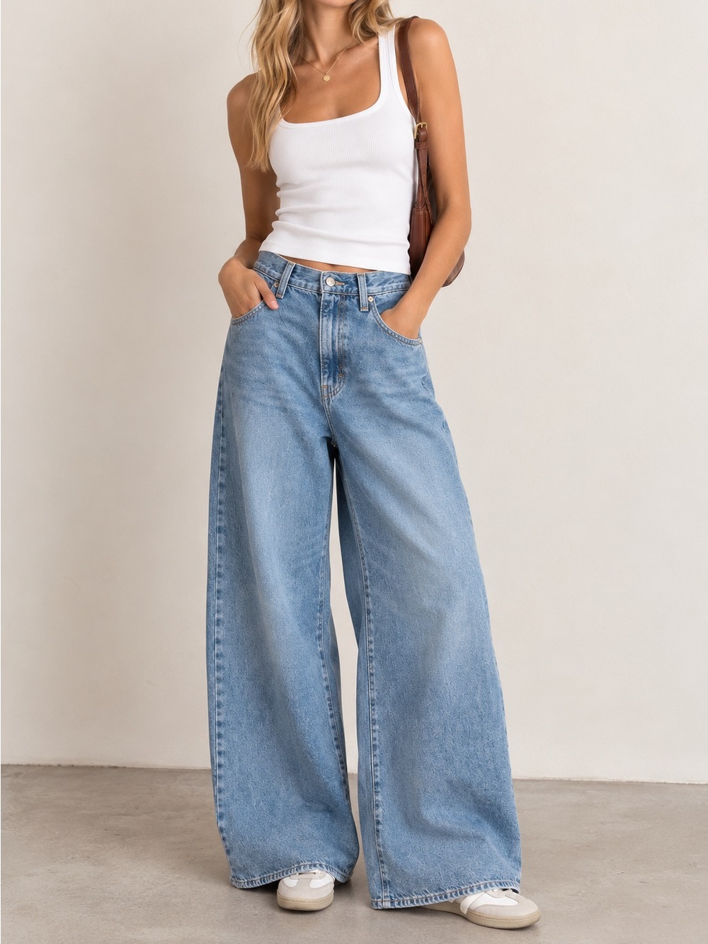 Levi’s Cinch Baggy Light Wash High Rise Wide Leg Jeans size 30